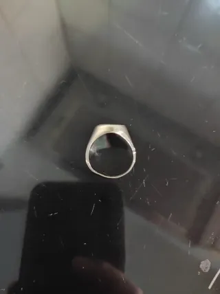 Anel de Prata Masculino Oval