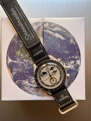 Omega Swatch Mission to the Moon Earth
