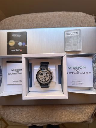 Omega Swatch Mission to the Moon Earth