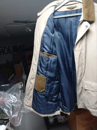 Chaquetón Cortefiel Hombre Beige/Marrón