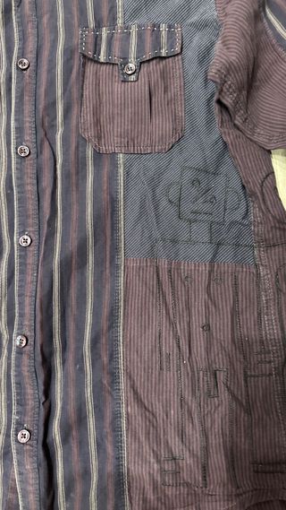 Camisa Desigual Patchwork Rayas