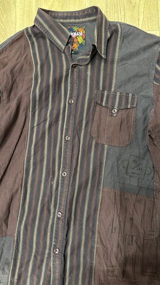 Camisa Desigual Patchwork Rayas