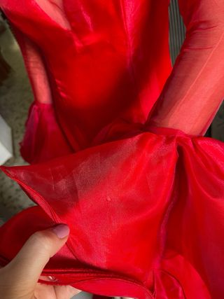 Traje de flamenca rojo EXCLUSIVO PRECIOSO T3436