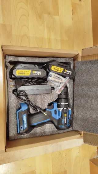 Taladro profesional Brushless 3Funciones 2Baterías