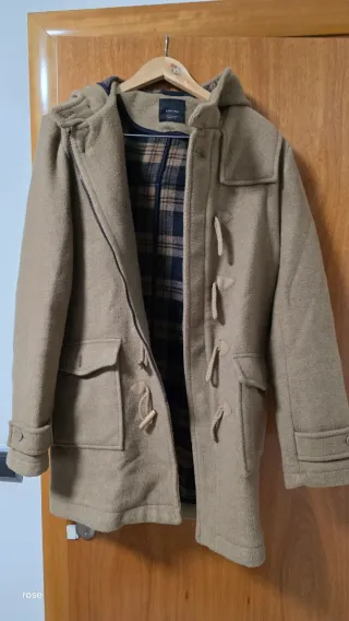 Abrigo Zara Hombre Talla xl Beige