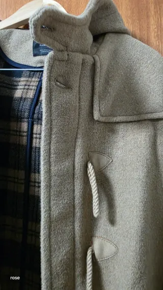 Abrigo Zara Hombre Talla xl Beige