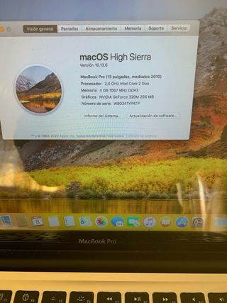 MacBook Pro 13” 2010 Plata