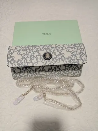 Bolso Cartera Tous Blanco y Gris