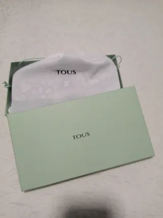 Bolso Cartera Tous Blanco y Gris