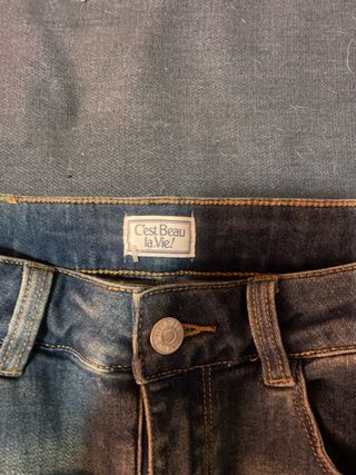 Falda vaquera C'est Beau la Vie azul