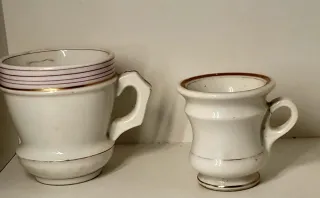 Lote 2 tazze di cioccolato antiche