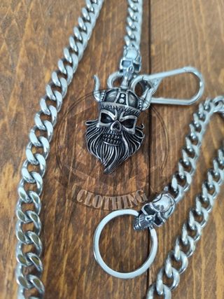Catena portafoglio teschio vichingo
