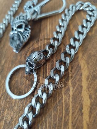 Catena portafoglio teschio vichingo