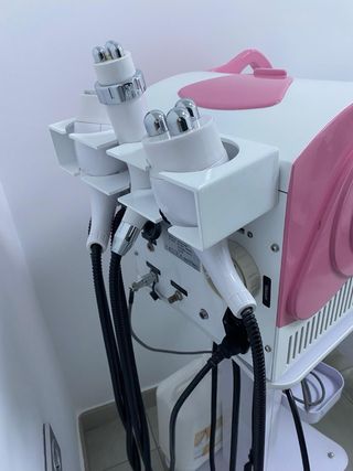 Equipo Radiofrecuencia Estética Rosa/Blanco