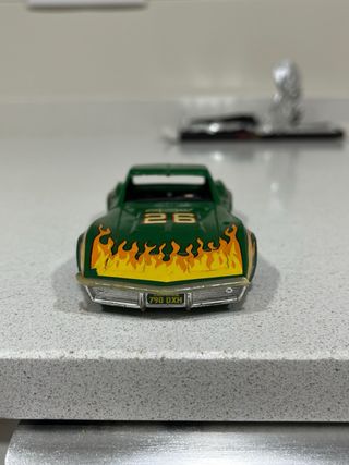 Carrocería Corvette Scalextric Verde Llamas 26