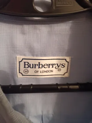 Camisa Burberry Hombre Azul Talla L