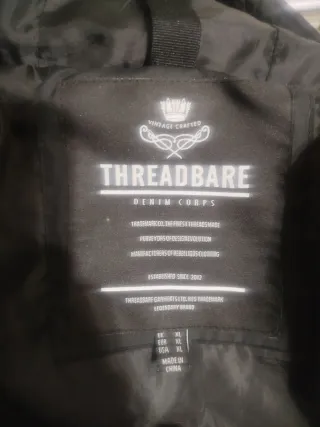 Abrigo acolchado largo hombre negro