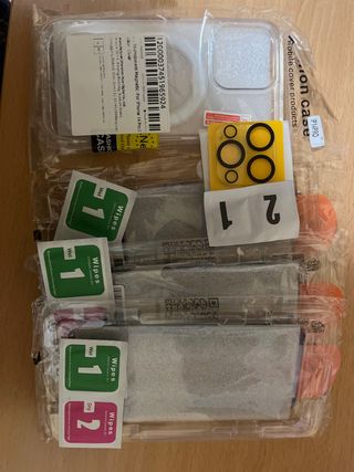 Cristalli protettivi + custodia per iPhone 14 Pro