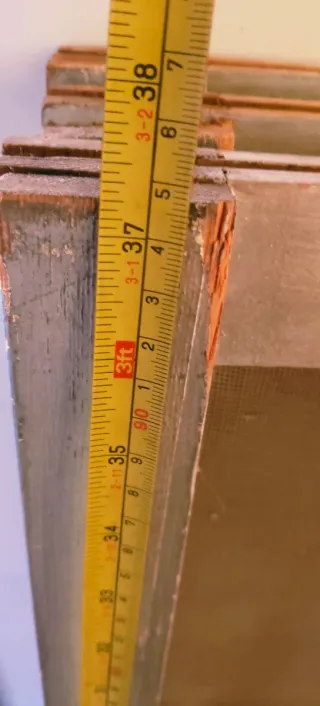 3 mosquiteras de madera para ventana.