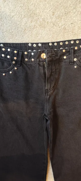 Pantalón One Dilemma Estrella Leopardo Negro