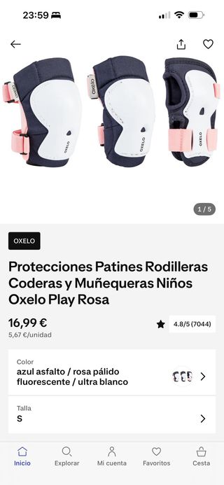 Protecciones Oxelo Talla S