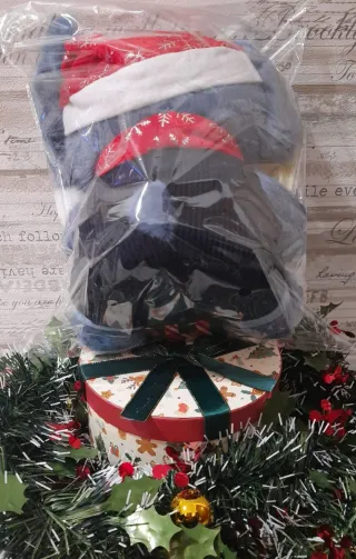 Peluche Stitch 25cm Natalizio con cappello