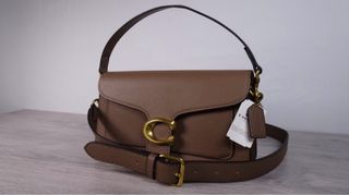 Borsa Coach Tabby Pelle Marrone Oro