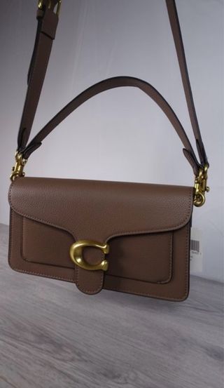 Borsa Coach Tabby Pelle Marrone Oro