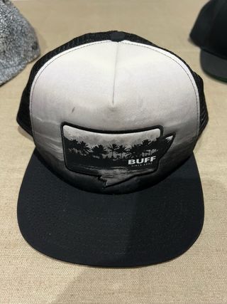 Gorra Buff Negra y Blanca Palmeras