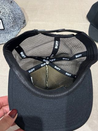 Gorra Buff Negra y Blanca Palmeras