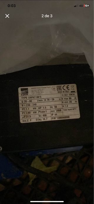 Bomba de Agua Horizontal BCN