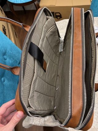 Maletín piel Zara hombre