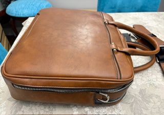 Maletín piel Zara hombre