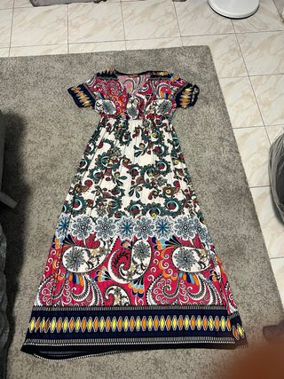 Vestido Largo Estampado