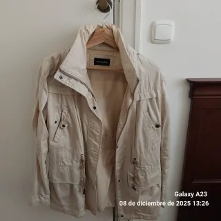 Chaqueta Massimo Dutti Beige Mujer