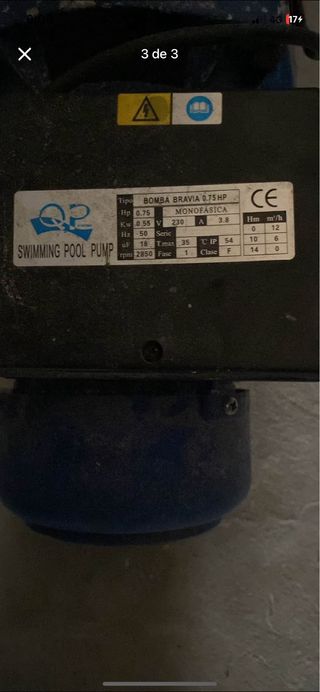 Bomba Piscina Bravia 0.75 HP Monofásica