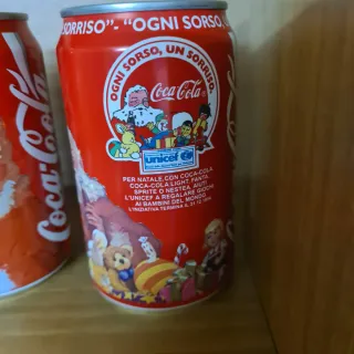 Collezione 7 Lattine Coca-Cola Natale