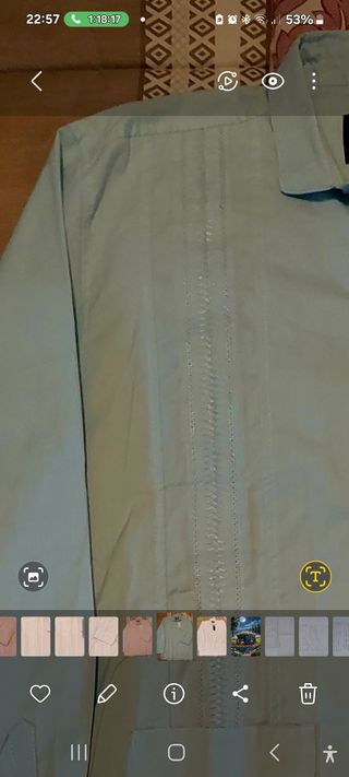 Camisa tipo Guayabera Colomb. CP XL   (75 € las 3)