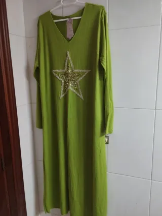 Precioso vestido largo para invierno