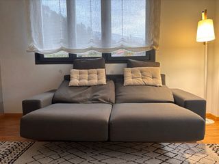 Sofá Cama 2 Plazas Gris