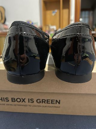 Bailarinas Clarks Negras de charol Talla 39