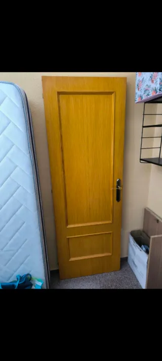 Puerta maciza de roble