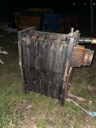 Caldera de leña negra 6 elementos