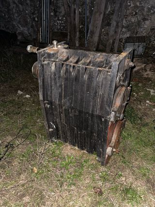 Caldera de leña negra 6 elementos