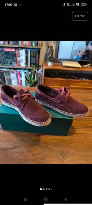 Náuticos de ante morado