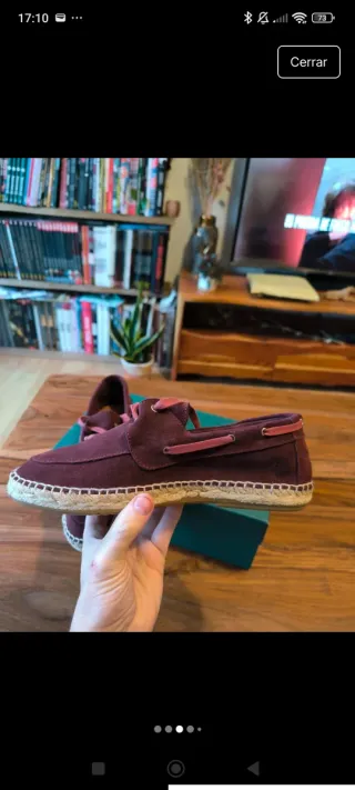 Náuticos de ante morado