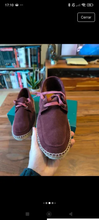 Náuticos de ante morado