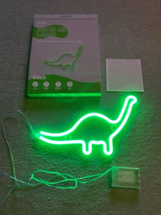 Lampada LED Dinosauro Neon Verde