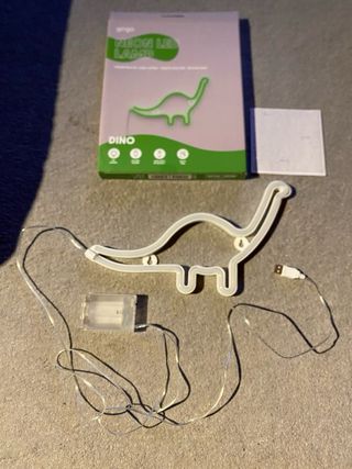 Lampada LED Dinosauro Neon Verde