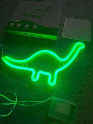 Lampada LED Dinosauro Neon Verde